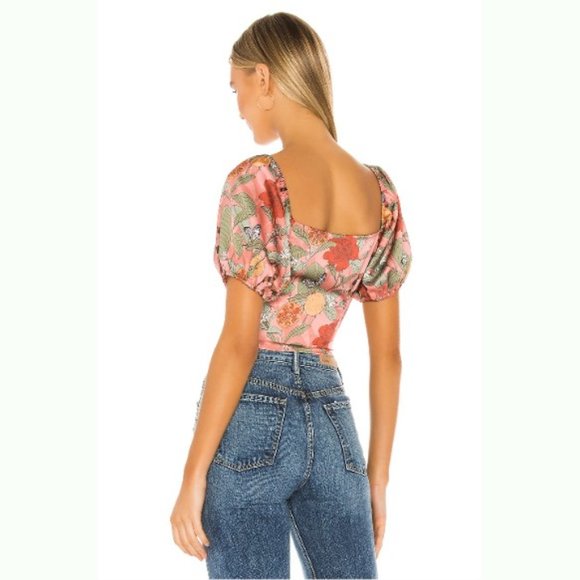 Finders Keepers Elisa Top in Pink Snake - Picture 4 of 5